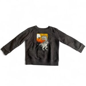 Garanimals Cute Dinosaur LS Sweater Boy’s 24M Toddler Dark Grey (VG)